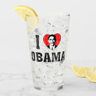 I Herz Obama Glas