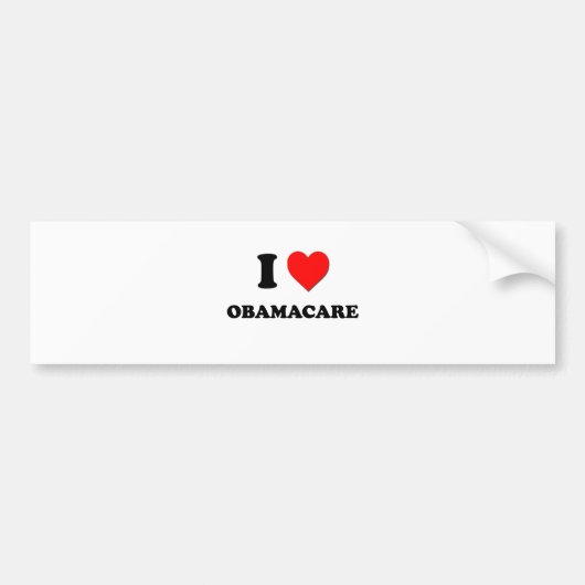 I Herz Obamacare Autoaufkleber (Vorne)