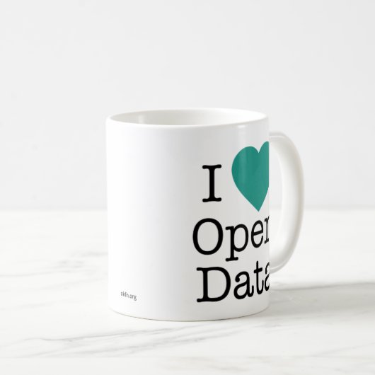I Herz-offene Daten-Tasse Kaffeetasse (VorderseiteRechts)