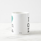 I Herz-offene Daten-Tasse Kaffeetasse (Mittel)