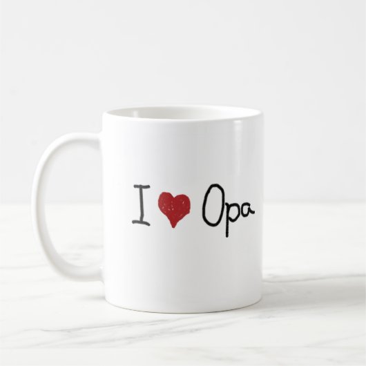 I Herz Opa Tasse (Links)
