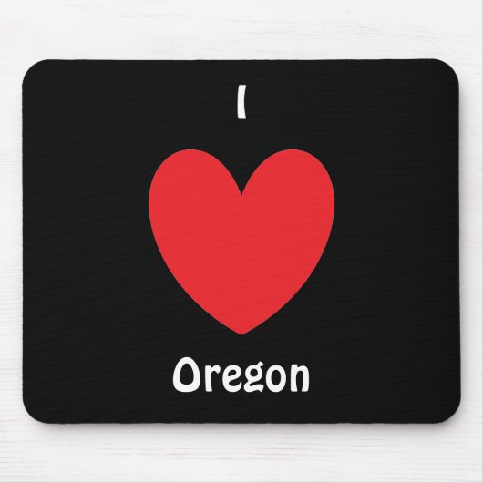 I Herz Oregon Mousepad (Vorne)