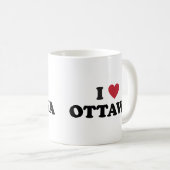 I Herz Ottawa Kanada Kaffeetasse (VorderseiteRechts)