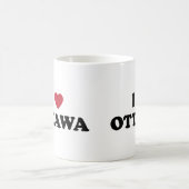 I Herz Ottawa Kanada Kaffeetasse (Mittel)