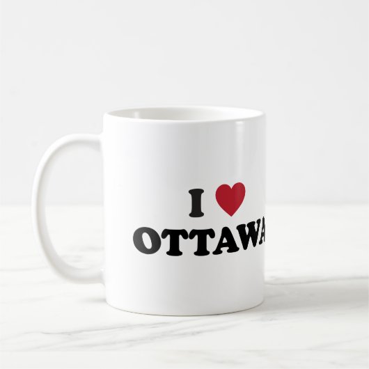 I Herz Ottawa Kanada Kaffeetasse (Links)