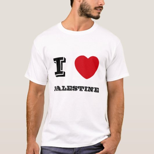 I Herz Palästina T-Shirt (Vorderseite)