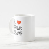 I Herz Palo Alto Kaffeetasse (Vorderseite Links)