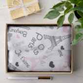 I Herz-Paris-Eiffelturm-Seidenpapier Seidenpapier (Geschenk)