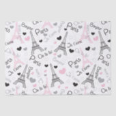 I Herz-Paris-Eiffelturm-Seidenpapier Seidenpapier (Vorderseite)