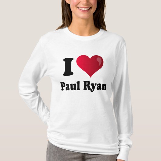 I Herz Paul Ryan T-Shirt (Vorderseite)