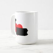 I Herz Pennsylvania Kaffeetasse (Vorderseite Links)