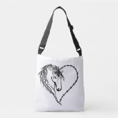 I Herz-Pferde Tragetaschen Mit Langen Trägern (Vorderseite)