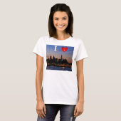 I Herz Philly Dämmerungs-T-Shirt T-Shirt (Vorne ganz)