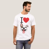 I Herz Pitbulls T - Shirt (Vorne ganz)