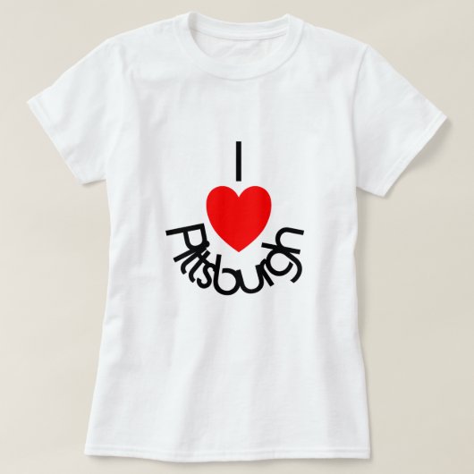 I Herz Pittsburgh T-Shirt (Design vorne)