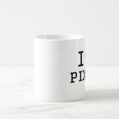 I Herz-Pixel der Liebe-Pixel-/I Kaffeetasse (Mittel)