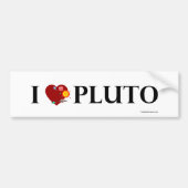 I Herz Pluto Autoaufkleber (Vorne)