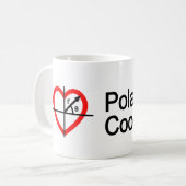 I Herz Polar Koordinaten Kaffeetasse (Vorderseite Links)