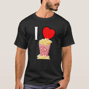 I Herz Popcorn I Liebe Popcorn Wort Favorit sna T-Shirt