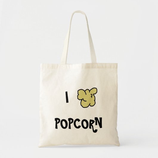 I Herz-Popcorn-Tasche Tragetasche (Vorne)