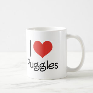 I Herz Puggles Kaffeetasse