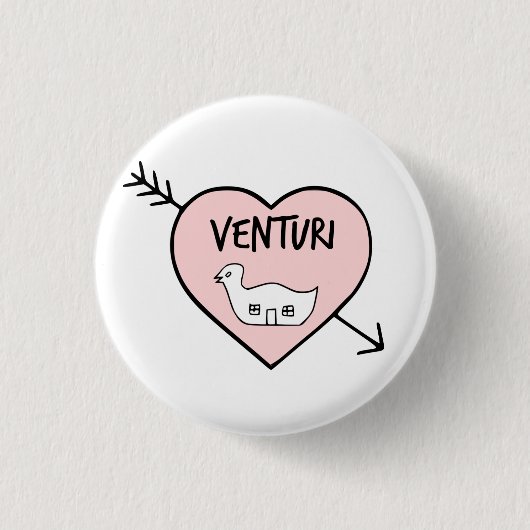 I Herz-Robert Venturi-Knopf Button (Vorderseite)