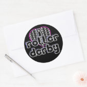 I Herz-Roller Runder Aufkleber (Umschlag)