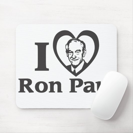 I HERZ RON PAUL - Mousepad (Mit Mouse)