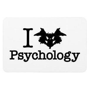 I Herz (Rorschach Inkblot) Psychologie Magnet