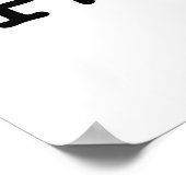 I Herz (Rorschach Inkblot) Psychologie Poster (Ecke)