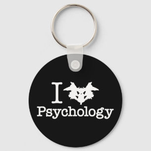 I Herz (Rorschach Inkblot) Psychologie Schlüsselanhänger