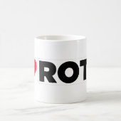 I HERZ ROTO* (ich tue wirklich nicht) Kaffeetasse (Mittel)