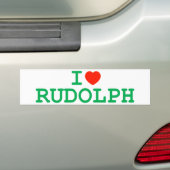 I Herz Rudolph Autoaufkleber (Auf Auto)