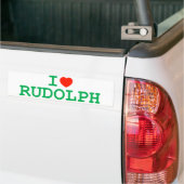 I Herz Rudolph Autoaufkleber (Auf Lkw)