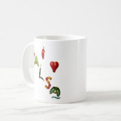 I Herz-Salsa Kaffeetasse (Vorderseite Links)