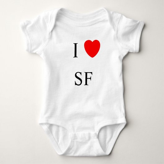 I Herz San Francisco Baby Strampler (Vorderseite)