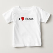 I (Herz) Santa Baby T-shirt (Vorderseite)
