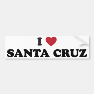 I Herz Santa Cruz Autoaufkleber