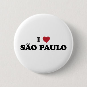 I Herz Sao-Paulo Brasilien Button