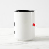 I HERZ-SAXOPHON TASSE (Zentrum)