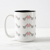 I Herz-Schuh-Muster-Schuh-Zitat-Tasse Zweifarbige Tasse (Links)