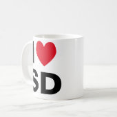 I Herz SD Tasse (Vorderseite Links)