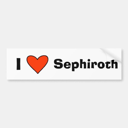 I Herz Sephiroth Autoaufkleber (Vorne)