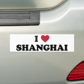 I Herz-Shanghai-China Autoaufkleber (Auf Auto)