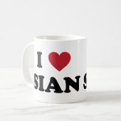 I Herz-Sian-China Kaffeetasse (Vorderseite Links)