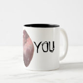 I "Herz" Sie Zweifarbige Tasse (VorderseiteRechts)