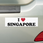 I Herz Singapur Autoaufkleber (Auf Auto)