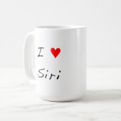 I Herz Siri Kaffeetasse (Vorderseite Links)