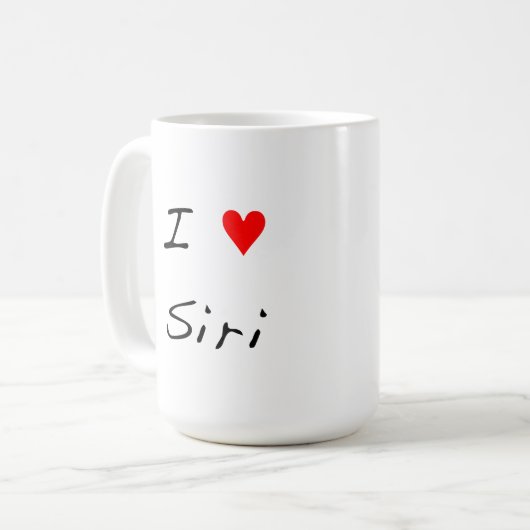 I Herz Siri Kaffeetasse (Vorderseite Links)