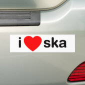 I Herz Ska Autoaufkleber (Auf Auto)
